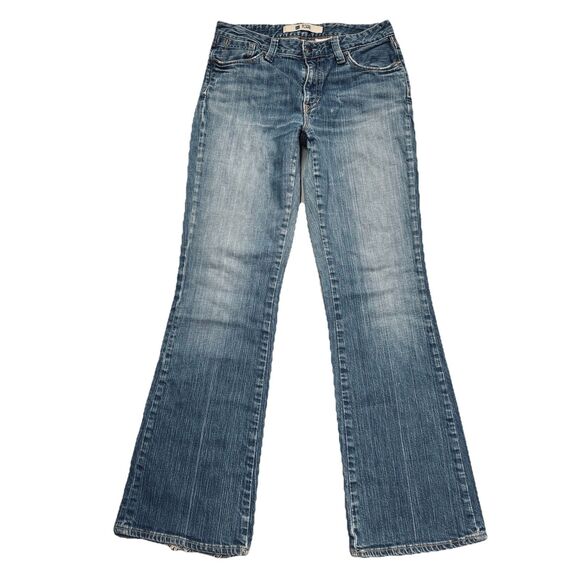 Gap Original Flare Jeans 8 (29 x 31.5) Blue Mid Rise Denim Stretch Womens Vtg - Picture 2 of 9